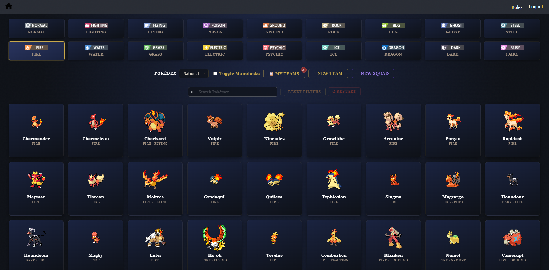 Fearless Nuzlocke Tracker screenshot 1