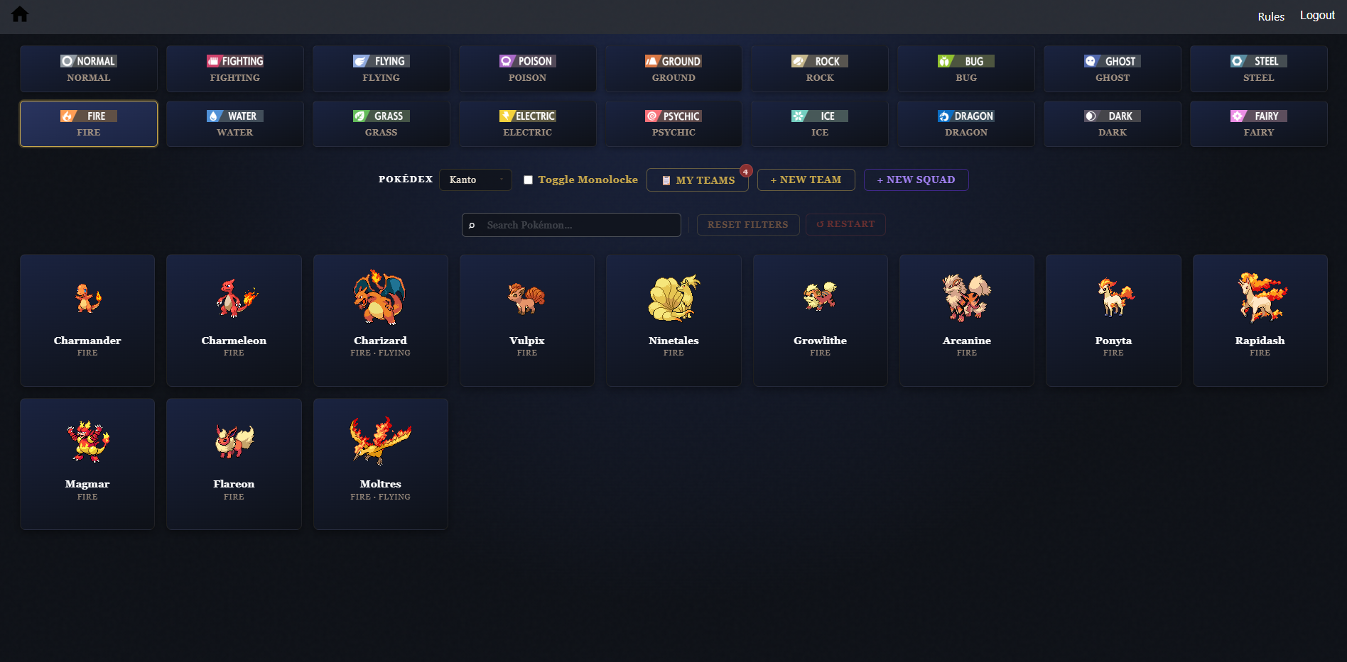 Fearless Nuzlocke Tracker screenshot 2